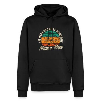 Housekeeping Week Geschenke Reinigungsliebhaber - Männer Premium Bio Hoodie - Schwarz - Vorne - Nico (187cm)