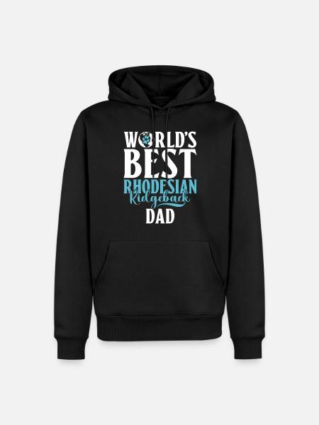Cadeaux Rhodesian Ridgeback - Sweat à capuche Premium bio Homme - noir