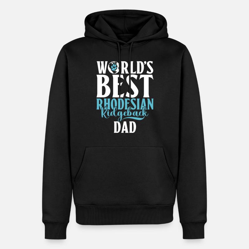 Cadeaux Rhodesian Ridgeback - Sweat à capuche Premium bio Homme - noir