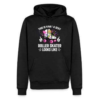 Roller Skating - Sexy Roller Skater - Männer Premium Bio Hoodie - Schwarz - Vorne - Nico (187cm)