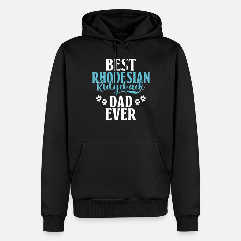 Cadeaux de Rhodesian Ridgeback - Sweat à capuche Premium bio Homme - noir