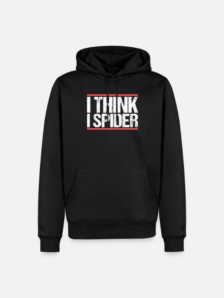 I think i spider. Denglish - Men’s Premium Organic Hoodie - black