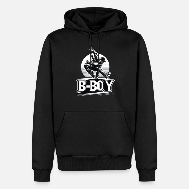 Breakdance Breakdancer Breakdance Enfants - Sweat à capuche Premium bio Homme - noir