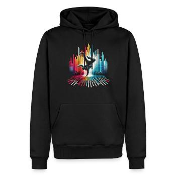 Breakdance Breakdancer Breakdance Kinder - Männer Premium Bio Hoodie - Schwarz - Vorne - Nico (187cm)
