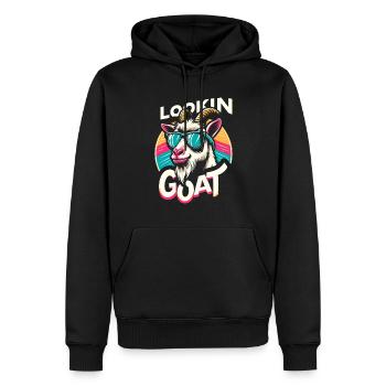 Bauernhof Tier Tier Landwirt Ziegenliebhaber - Männer Premium Bio Hoodie - Schwarz - Vorne - Nico (187cm)