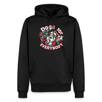 Chiens pour tous Propriétaires de chiens - Sweat à capuche Premium bio Homme - noir - Devant - Nico (187cm)