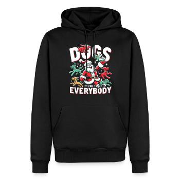 Chiens pour tous Propriétaires de chiens - Sweat à capuche Premium bio Homme - noir - Devant - Nico (187cm)