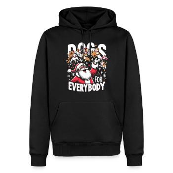 Chiens pour tous Propriétaires de chiens - Sweat à capuche Premium bio Homme - noir - Devant - Nico (187cm)