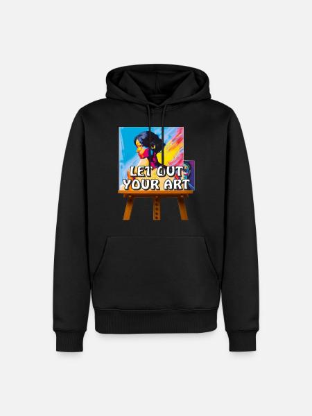 ARTIST MAKES THE PICTURE - Men’s Premium Organic Hoodie - black