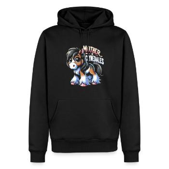 Amateurs de chevaux de trait race de cheval géant Clydesdale - Sweat à capuche Premium bio Homme - noir - Devant - Nico (187cm)
