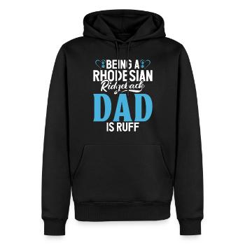 Cadeaux Rhodesian Ridgeback - Sweat à capuche Premium bio Homme - noir - Devant - Nico (187cm)