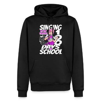 100. Tag Der Schulgesundkostüm 100 Schultage - Männer Premium Bio Hoodie - Schwarz - Vorne - Nico (187cm)