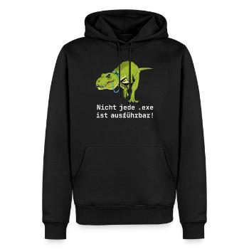 Programmierer Spruch Informatik Computer Geek - Männer Premium Bio Hoodie - Schwarz - Vorne - Nico (187cm)
