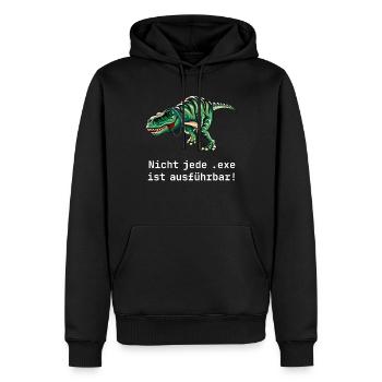 Programmierer Spruch Informatik Computer Geek - Männer Premium Bio Hoodie - Schwarz - Vorne - Nico (187cm)
