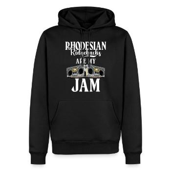 Cadeaux Rhodesian Ridgeback - Sweat à capuche Premium bio Homme - noir - Devant - Nico (187cm)