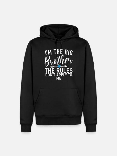 Big Brother Gift - Men’s Premium Organic Hoodie - black
