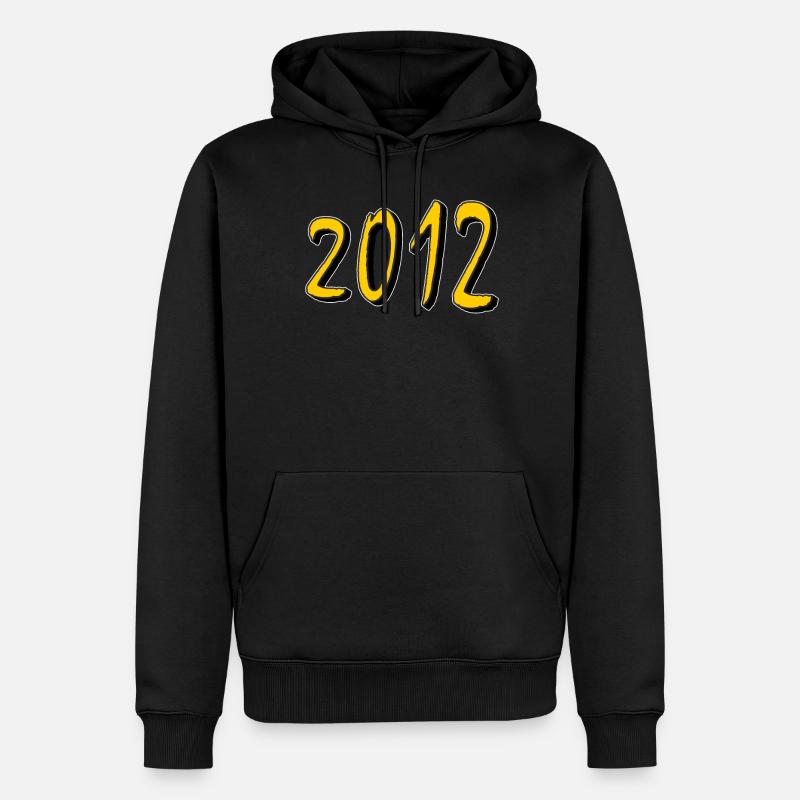 ANNÉE D’ANNIVERSAIRE 2012 - Sweat à capuche Premium bio Homme - noir
