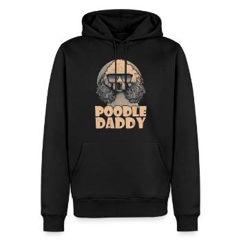 Poodle Daddy - Männer Premium Bio Hoodie - Schwarz - Vorne - Nico (187cm)