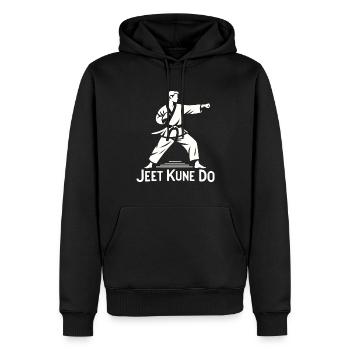 Jet Kune Do - Combattant de MMA et arts martiaux - Sweat à capuche Premium bio Homme - noir - Devant - Nico (187cm)