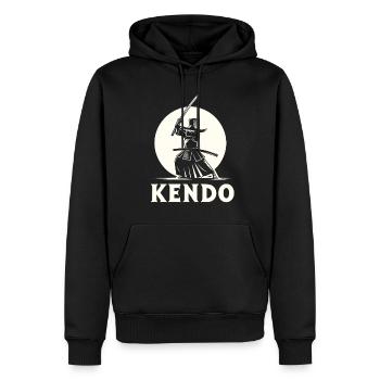 Kendo MMA Fighter Training: Martial Arts and Mixed - Men’s Premium Organic Hoodie - black - Front - Nico (187cm)