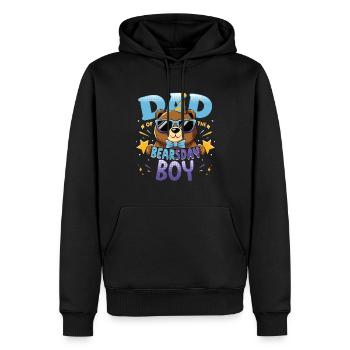 Bear Lover Bday Dad Celebrant Happy - Men’s Premium Organic Hoodie - black - Front - Nico (187cm)