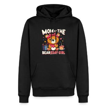 Bear Lover Bday Mom Celebrant Happy - Men’s Premium Organic Hoodie - black - Front - Nico (187cm)