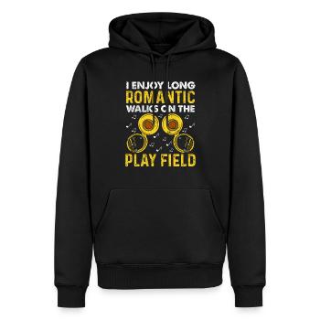 Funny Sousaphone Brass Band Player Marschband - Männer Premium Bio Hoodie - Schwarz - Vorne - Nico (187cm)