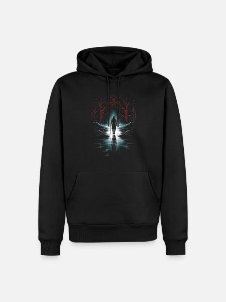 Viking Silhouette Scandinavia Viking - Men’s Premium Organic Hoodie - black