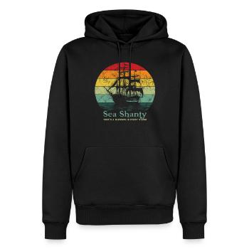 Song Sea Shanty Design Für Lieben Singen Boots - Männer Premium Bio Hoodie - Schwarz - Vorne - Nico (187cm)