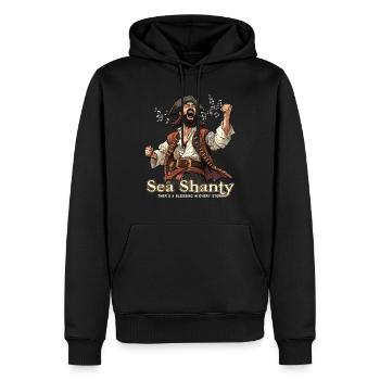 Song Sea Shanty Design Für Lieben Singen Boots - Männer Premium Bio Hoodie - Schwarz - Vorne - Nico (187cm)