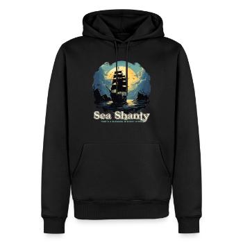 Song Sea Shanty Design Für Lieben Singen Boots - Männer Premium Bio Hoodie - Schwarz - Vorne - Nico (187cm)
