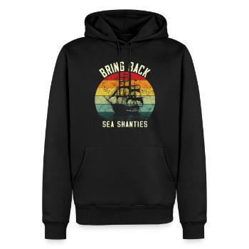 Song Sea Shanty Design Für Lieben Singen Boots - Männer Premium Bio Hoodie - Schwarz - Vorne - Nico (187cm)