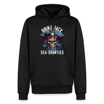 Song Sea Shanty Design Für Lieben Singen Boots - Männer Premium Bio Hoodie - Schwarz - Vorne - Nico (187cm)