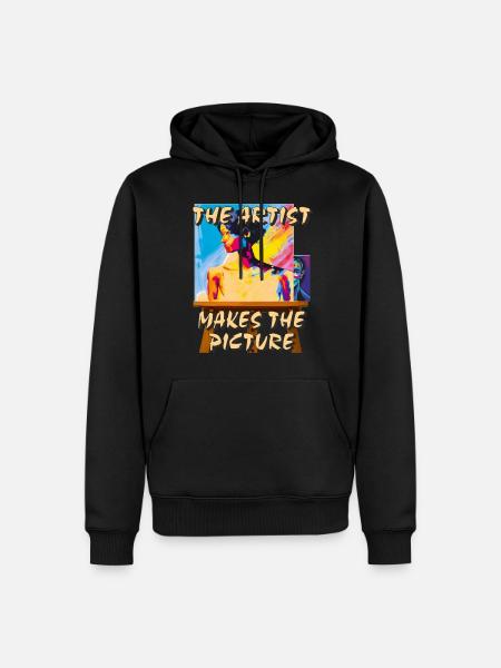 ARTIST MAKES THE PICTURE - Men’s Premium Organic Hoodie - black