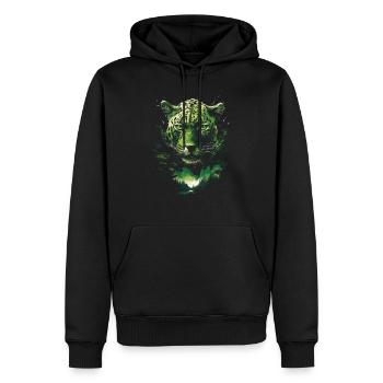 Majestätisch Dschungel Wildtiere Wildnis Kunstwerk - Männer Premium Bio Hoodie - Schwarz - Vorne - Nico (187cm)