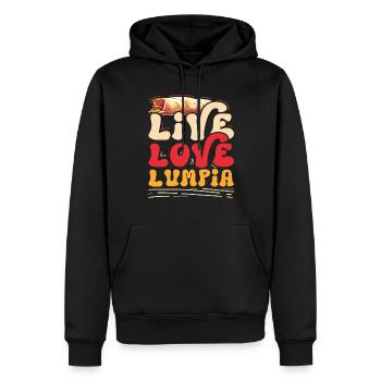 Live Love Lumpia - Männer Premium Bio Hoodie - Schwarz - Vorne - Nico (187cm)