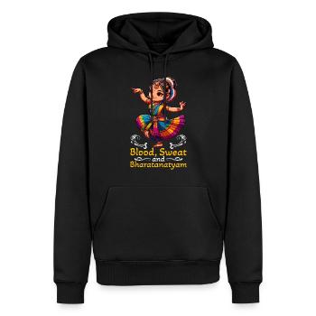 Bharatanatyam Tanz Indischer Tanz Indischer - Männer Premium Bio Hoodie - Schwarz - Vorne - Nico (187cm)