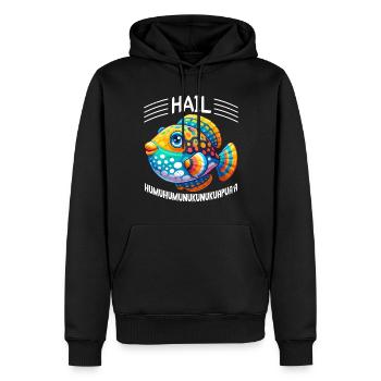 Humuhumunukunukuapua'a Riff-drückerfisch - Männer Premium Bio Hoodie - Schwarz - Vorne - Nico (187cm)