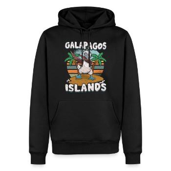 Galapagos Islands - Männer Premium Bio Hoodie - Schwarz - Vorne - Nico (187cm)