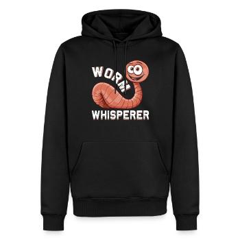 Lustiger Regenwurmkompostierungswurm Landwirt - Männer Premium Bio Hoodie - Schwarz - Vorne - Nico (187cm)