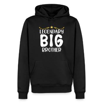 Big Brother Gift - Männer Premium Bio Hoodie - Schwarz - Vorne - Nico (187cm)
