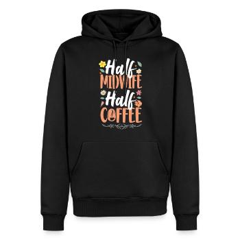 Nurse Midwife Birth Worker Coffee - Männer Premium Bio Hoodie - Schwarz - Vorne - Nico (187cm)