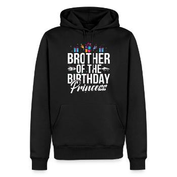 Brother Gifts - Männer Premium Bio Hoodie - Schwarz - Vorne - Nico (187cm)