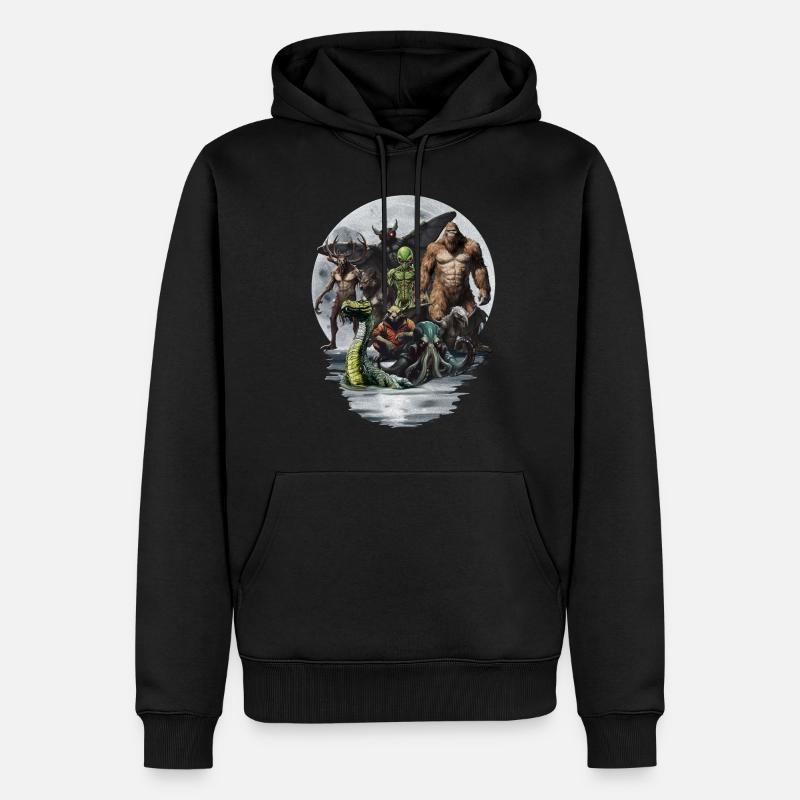 Cryptid Group - Männer Premium Bio Hoodie - Schwarz