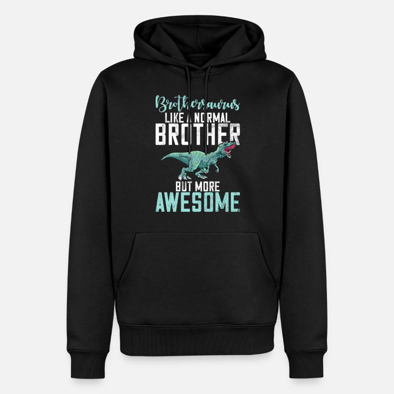 Cadeaux de frère - Sweat à capuche Premium bio Homme - noir