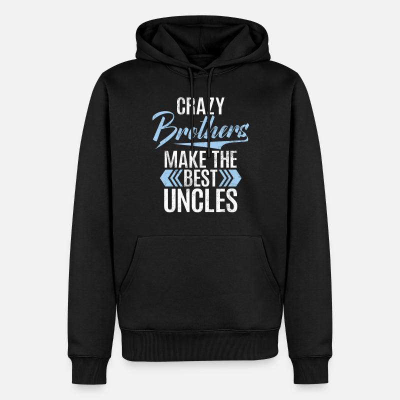 Cadeaux de frère - Sweat à capuche Premium bio Homme - noir