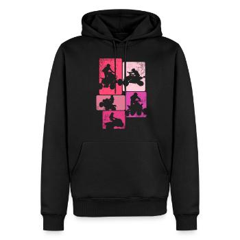 Quadgirl ATV 4 Wheeler Off Roading Lover - Men’s Premium Organic Hoodie - black - Front - Nico (187cm)