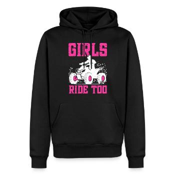 Quadgirl ATV 4 Wheeler Off Roading Lover - Männer Premium Bio Hoodie - Schwarz - Vorne - Nico (187cm)