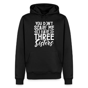 Brother Gifts - Männer Premium Bio Hoodie - Schwarz - Vorne - Nico (187cm)