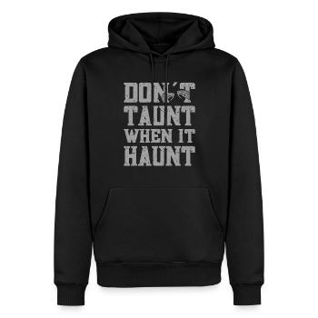 Chasseur de fantômes professionnel Ne se moquez pas lorsqu’il hantise - Sweat à capuche Premium bio Homme - noir - Devant - Nico (187cm)